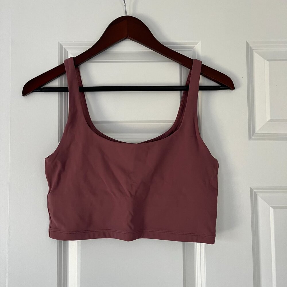 All Access Tempo Crop Bra - Maroon S